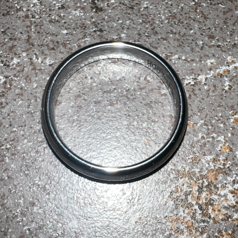 HOU Tungsten Ring size 11 Rounded Top